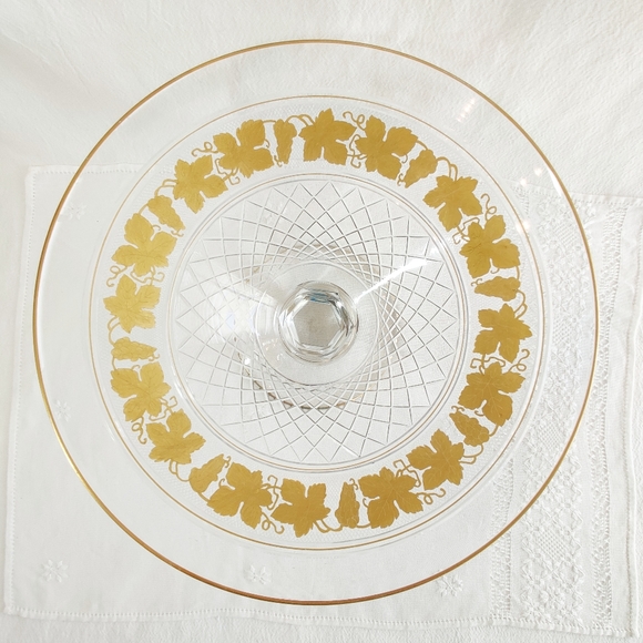 Val Saint Lambert Vintage Centerpiece Bowl, Cut Crystal, 1940-50, Belgian Glass - Picture 4 of 13